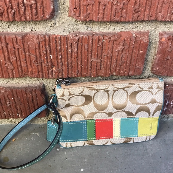 Coach Signature Wristlet - Picture 2 of 7